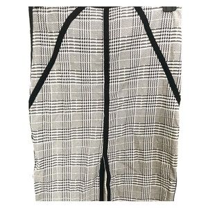 Black and white pencil skirt
